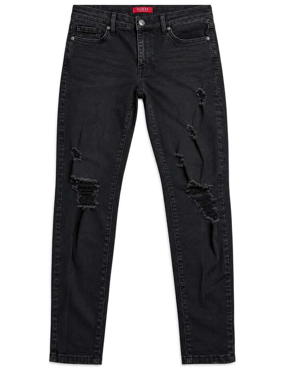 Guess Distressed Skinny Jeans Size 28 Black (z)